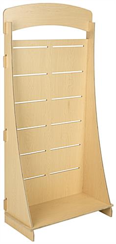 Freestanding Slatwall Display Stores Flat Freestanding Slatwall Display with No Hardware Required