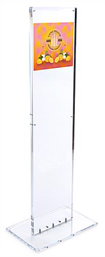 Indoor Acrylic Custom Floor Totem Sign with UV Printing UV printed indoor acrylic custom floor totem sign