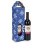 Holiday themed pre-printed cardboard wine carrier