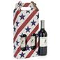 Stars and stripes pre-printed cardboard wine carrier