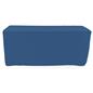 Trade show table throws are made with polyester material