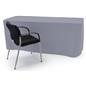Gray custom printed fitted tablecloths with sleek design