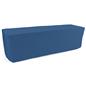 Navy blue trade show table throws with flame retardant polyester fabric