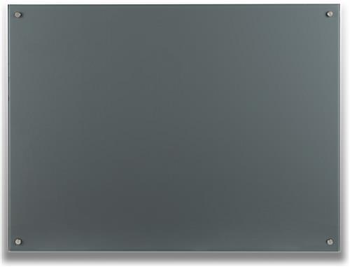 48 x 36 Magnetic Glass Dry Erase Board, Gray Finish Cool Gray 48 x 36 Magnetic Glass Dry Erase Board