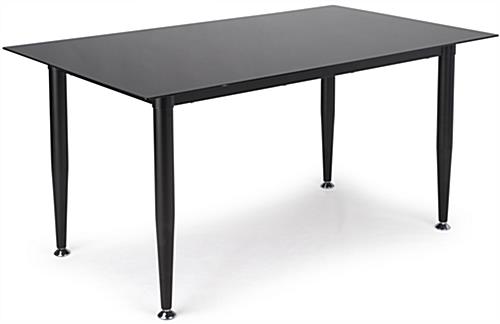 Frameless Black Glass Whiteboard Desk Black Glass Whiteboard Desk with Frameless Design