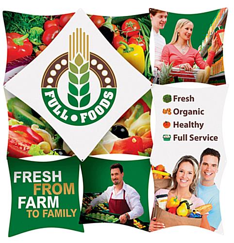 Set of 9 Custom Panels for GEOEC3X3E 3D Display - Great for Booth Backdrop Set of 9 custom panels for GEOEC3X3E 3D display with dye-sublimated graphics
