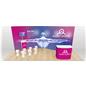 Modular trade show display with 4 LED stem lights