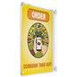 Window sign holder with clear suction cups
