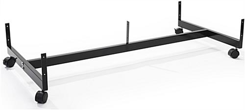 Wheeled Black Gondola Base for Grid Panels Black Gondola Base for Grid Panels with Wheels