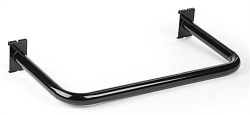 U-Shaped Round Tube Grid Hangrail with Glossy Finish Glossy black u-shaped round tube grid hangrail
