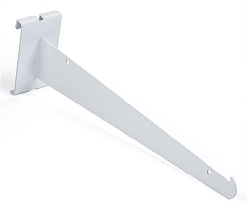 12" White Gridwall Knife Bracket with Gloss Finish Glossy 12" white gridwall knife bracket