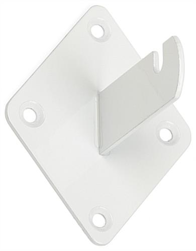 Glossy White Grid Wall Bracket Mount White Grid Wall Bracket Mount with Glossy Finish