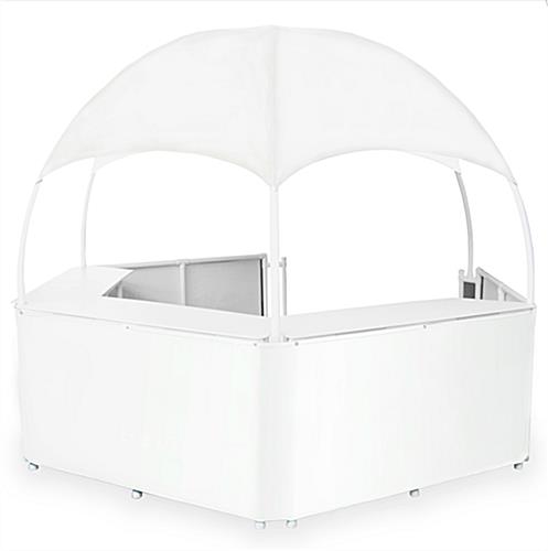12' White Dome Booth Canopy White Dome Booth Canopy with Vinyl Top
