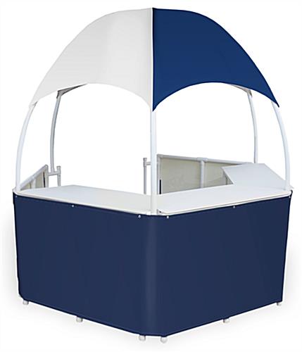Blue/White Tent Kiosk with 4 Carrying Bags 8.5' Blue/White Tent Kiosk