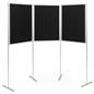Folding portable backdrop panels with slim profile