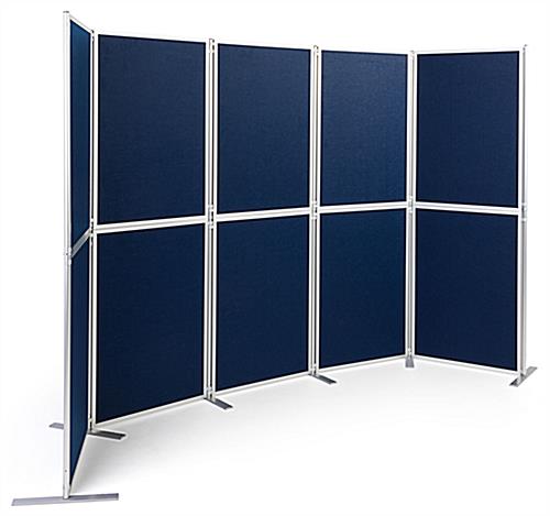 Clip and Pole Exhibit Panel System Comes with Dual-Sided Displays Clip and pole exhibit panel system with contemporary silver finish