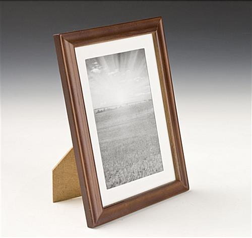 Wooden Photo Frames Include a Removable Accent Mat to Highlight 5" x 7" Pictures wooden picture frames