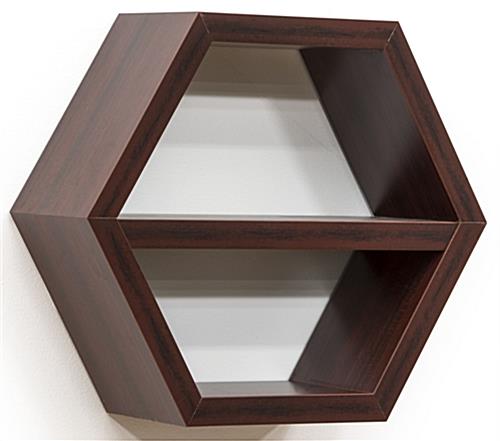 Particle Board Wood Hexagon Shelf Wall Mounted Wood Hexagon Shelf