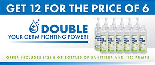 This Hand Sanitizer Gel Can Help Fight Germs at Home and In The Office Hand sanitizer gel in 8 ounce bottles