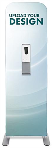 Branded Hygiene Station Graphics for HSBDTDSG1 Is Perfect in High Traffic Areas Branded hygiene station graphics for HSBDTDSG1 with inserts to apply one hand sanitizer dispenser