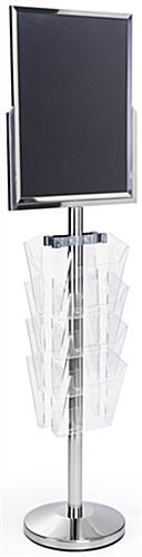 Double Sided 24 x 18 Floor Standing Sign with Magazine Holder 24 x 18 Floor Standing Sign with Magazine Holder , High Impact Acrylilc Pockets