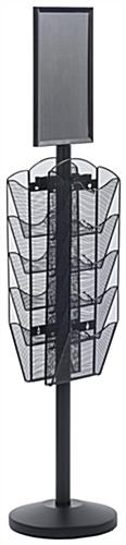 11” x 17” Sign Post with 10 Mesh Literature Pockets Great for Travel Agencies 11” x 17” Sign Post with 10 Mesh Literature Pockets, Top Insert