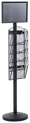 17” x 11” Sign Post with 5 Mesh Literature Pockets for Conventions 17” x 11” Sign Post with 5 Mesh Literature Pockets & 2 Anti Glare Lenses