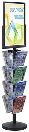 18 x 24 Sign Post with 8 Clear Literature Pockets Perfect for Bank Lobbies 18 x 24 Sign Post with 8 Clear Literature Pockets, Floorstanding