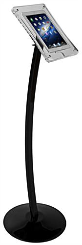 Tilting & Rotating Acrylic Enclosure Plastic iPad Floor Stand