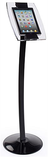 This floor stand for iPad comes with a lock floor stand for iPad