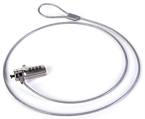Combination Cable Lock - Perfect for Securing Your Expensive Investments Rubber-coated steel wire combination cable lock