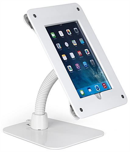 Wall/Counter Mount iPad Frame - Several Mounting Styles Wall/counter mount iPad frame with gooseneck arm