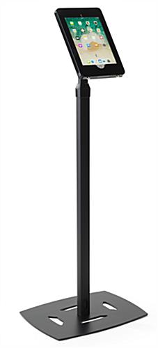 iPad Pro Freestanding Floor Stand Creates a Modern, Digital Environment Adjustable height iPad Pro freestanding floor stand holding tablet