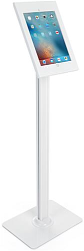White iPad Pro Security Kiosk iPad Pro Security Kiosk with Rubber Home Button Cover
