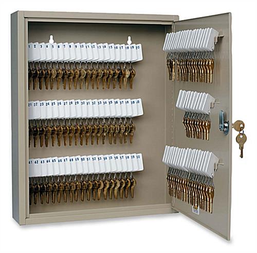 Key Cabinet with 80-Key Slots & Tags Key Cabinet