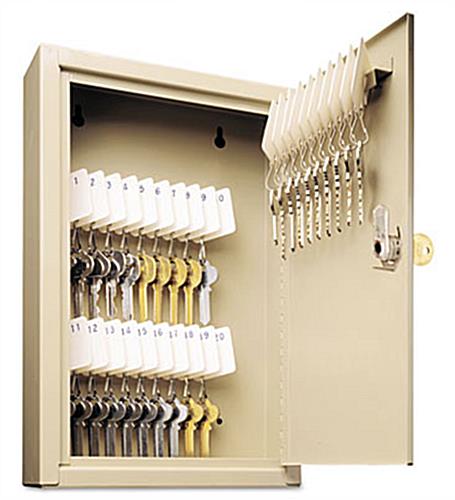 Key Box features 30-Key hooks w/ Tags Key Box