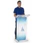 Non-Glare Lectern with Custom Design, Easy Assembly