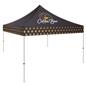 Custom printed 10x10 canopy with dye-sublimation printed graphics