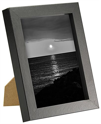 6-3/8 x 8-3/8 x 1-Inch, Black Picture Frame Displays 5 x 7-Inch Images Photo Picture Frame Available In 4" x 6" And 5" x 7" Sizes