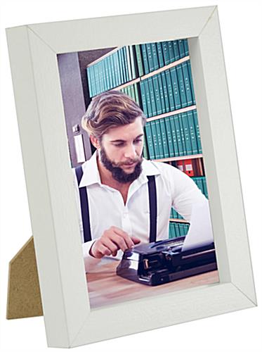6-3/8 x 8-3/8 x 1-Inch, White Picture Frame Displays 5 x 7-Inch Images Wooden Frame With A White Finish Available In Two Different Sizes