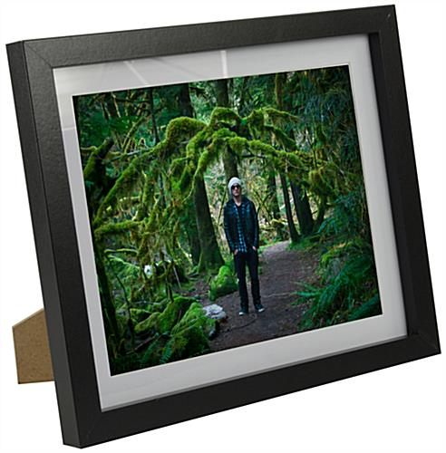 11 x 13 x 1-Inch, Matte Black Finish Photo Frame With Removable Mat Displays 8 x 10 Or 10 x 12-Inch Images Wood Picture Frame With Easel Backer For Countertops