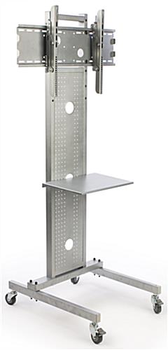 Wheeled Flat Screen Floor Stand Silver Flat Screen Floor Stand