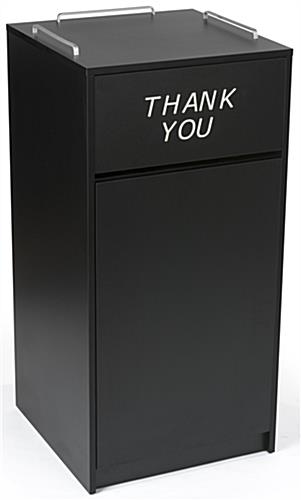 Thank You Restaurant Receptacle, Tray Guards Thank You Restaurant Receptacle w/ Tray Top