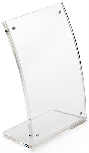 Clear Acrylic 4 x 6 Curved Table Display 4 x 6 Curved Table Display Clear Acrylic