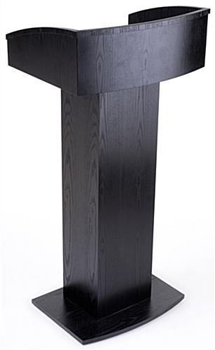 Black Wooden Lectern Stand is 40" Tall Black Wooden Lectern Stand