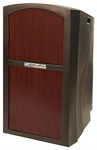 27" Wide Rolling Outdoor Podium Rolling Outdoor Podium for Audience