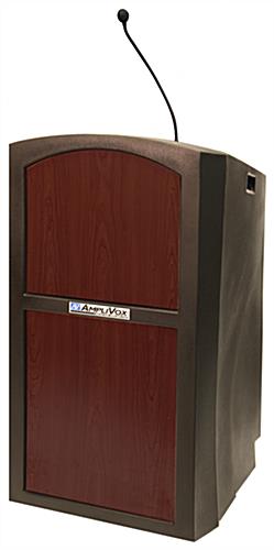 47" Tall Podium with Microphone Podium with Microphone and Waterproof Shell