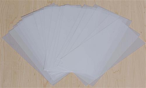 5-1/2" x 11" Frosted Film Paper for LED Menu Series - (20) Sheets 5-1/2" x 11" Frosted Film Paper