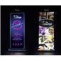 Backlit banner stand with personalized full-color artwork