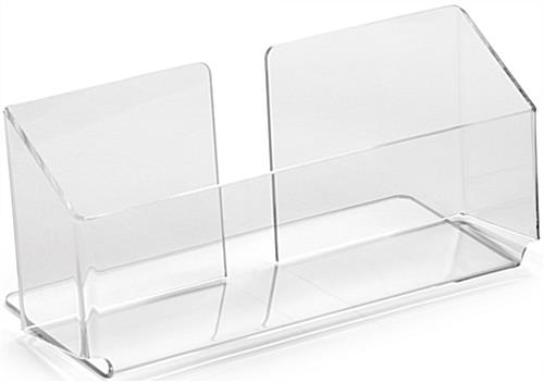 Nude View of Half-Height Literature Holder Clear Half-Height Literature Holder